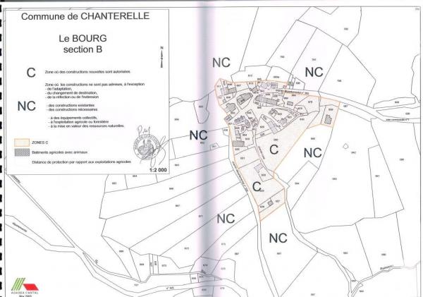 Le bourg cadastre